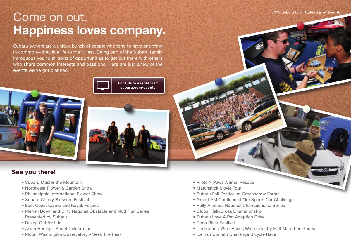 2013 Subaru Brochure Page 2